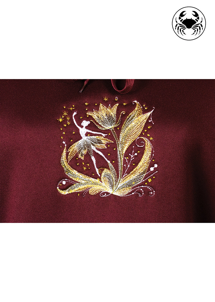 Ballerina Embroidered Hoodie – Cozy, Elegant & Perfect for Dance Lovers