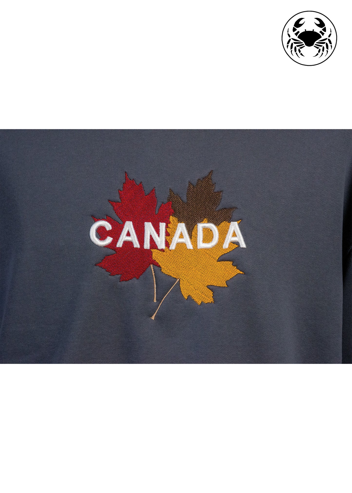 Canadian Pride Embroidered Sweatshirt – Cozy Fleece, 3D Puff Maple Leaf Design – Karkata NC Boutique