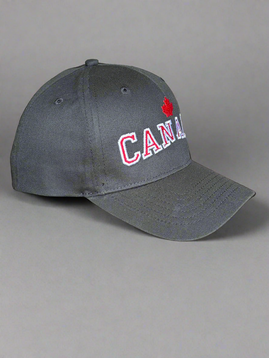 Canada Maple Leaf Structured Baseball Cap - Adjustable – Embroidered, Unisex