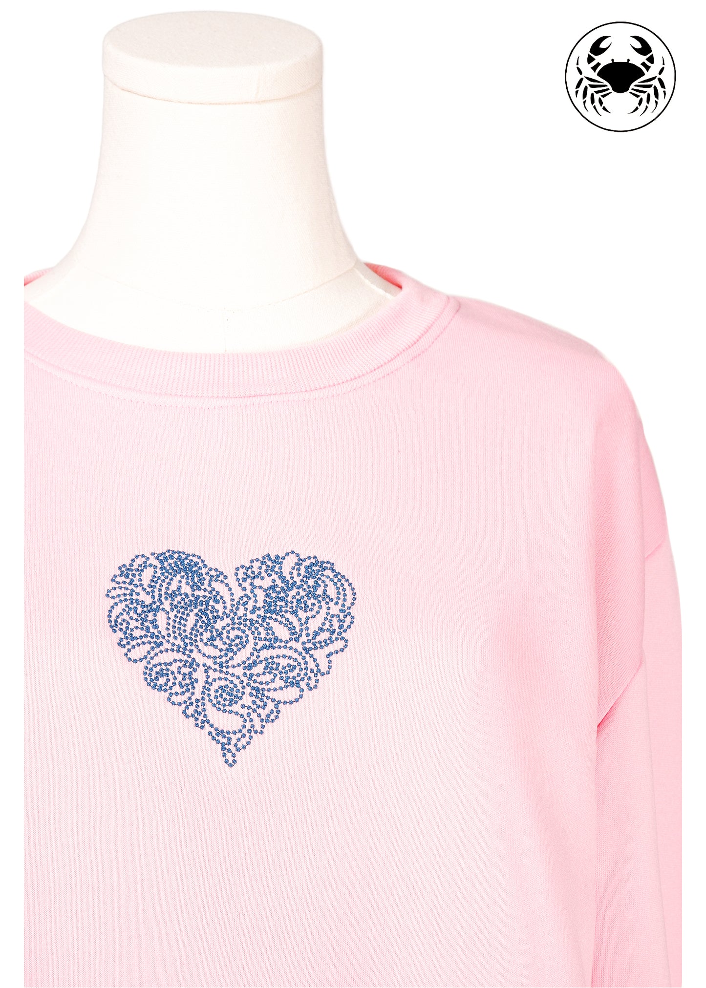 Embroidered Sweatshirt - Heart