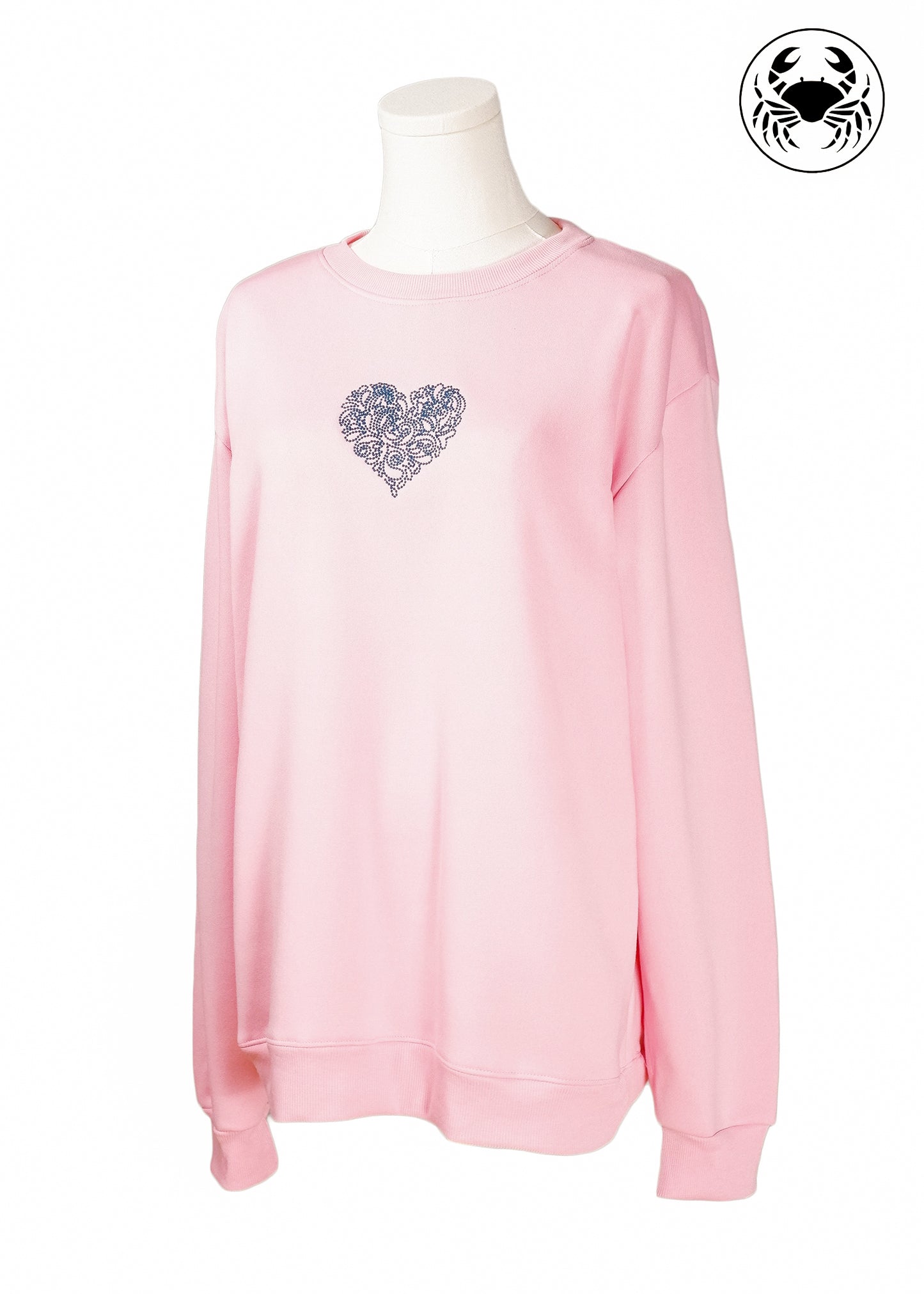 Embroidered Sweatshirt - Heart