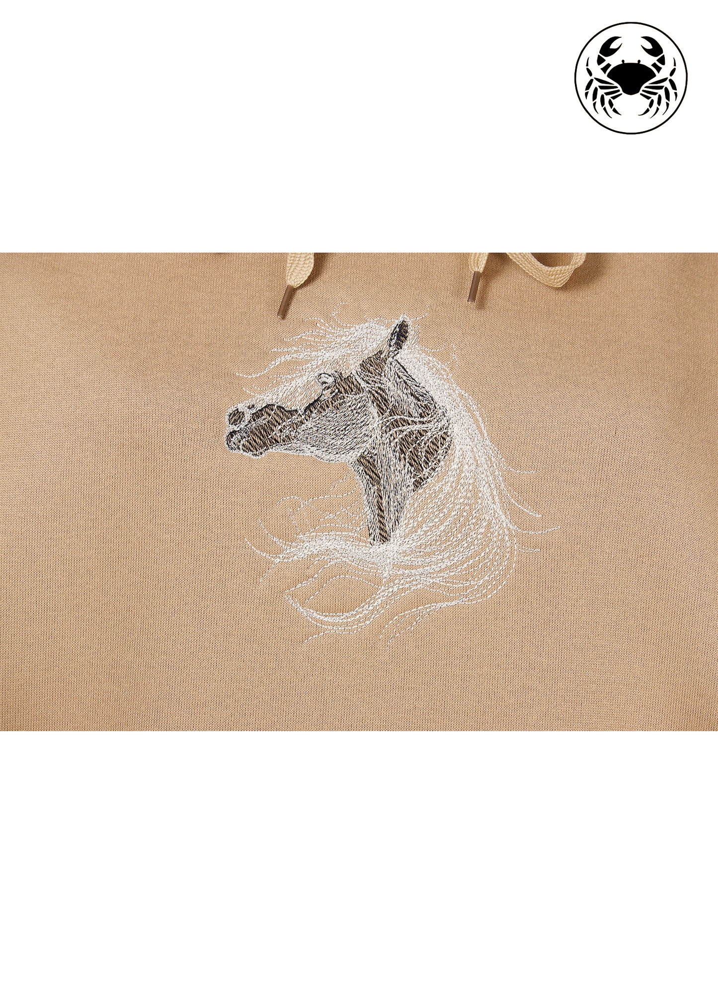 Embroidered Hoodie - Horse