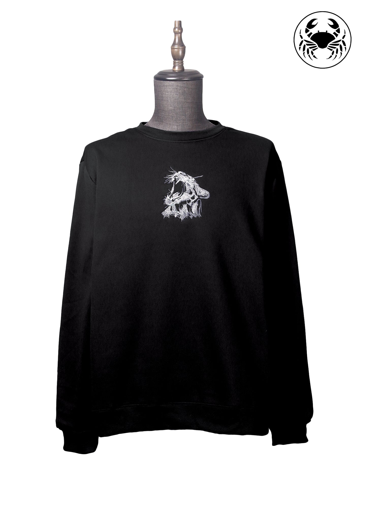 Embroidered Sweatshirt - Roaring Cat