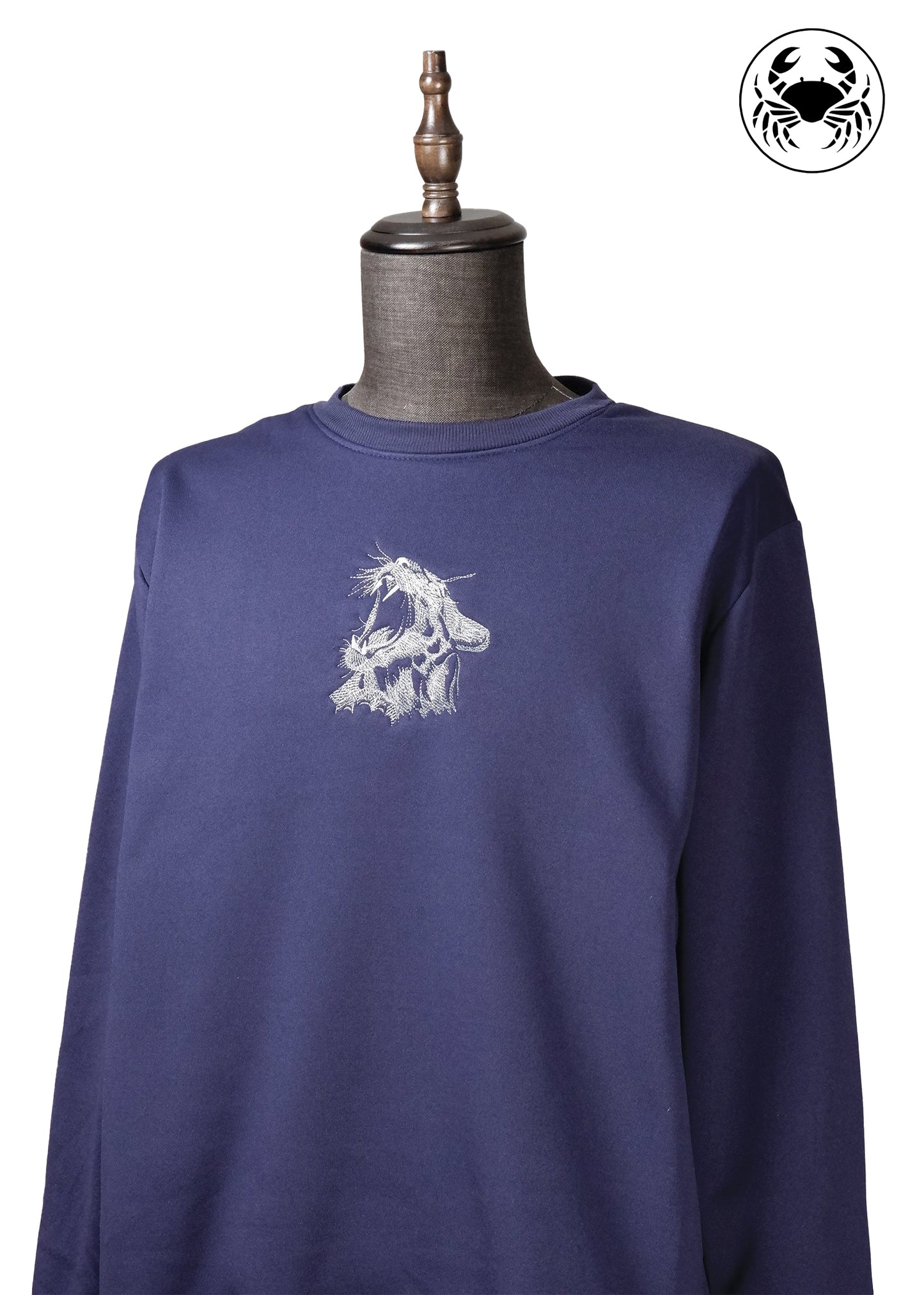 Embroidered Sweatshirt - Roaring Cat