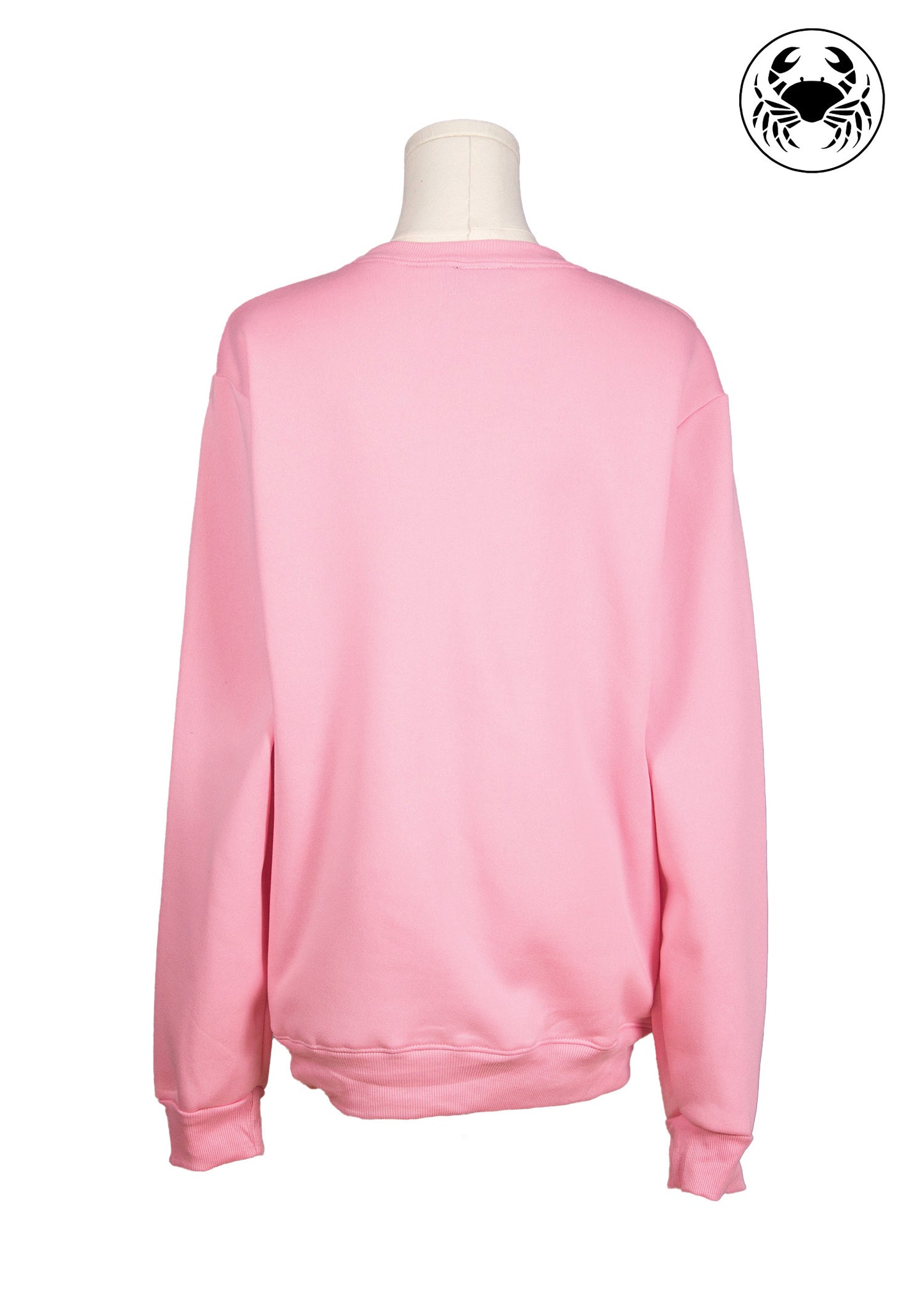 Victorian-Style Pink Heart & Love Embroidered Fleece Sweatshirt – Light Pink | Karkata NC Boutique